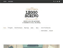 Tablet Screenshot of leggoscrivo.com